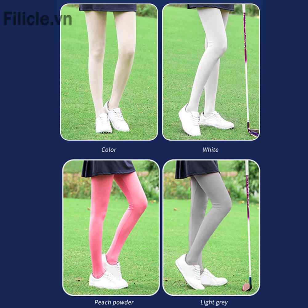 Quần Legging Chống Nắng Bằng Lụa Mát Co Giãn Thời Trang Chơi Golf Cho Nữ