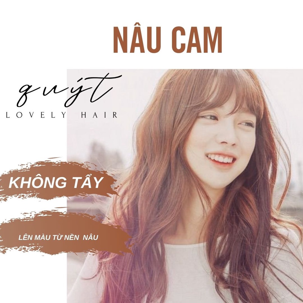 [ Q.8] THUỐC NHUỘM NÂU CAM+TẶNG KÈM OXY-KHÔNG TẨY