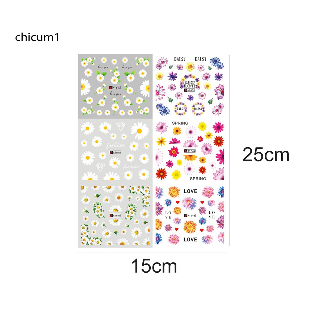 (Hàng Mới Về) Miếng Dán Trang Trí Móng Tay Không Mùi An Toàn Cho Nữ