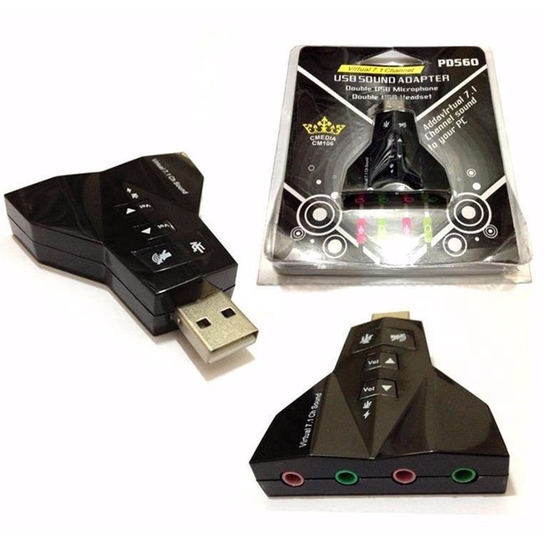 Bộ Chuyển Đổi USB to Sound 3D Virtual 7.1 Hình Phi Thuyền Azone