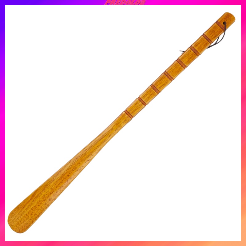 [Predolo2] Dụng Cụ Sửa Giày Cán Dài Bằng Gỗ Tự Nhiên Dài 55cm Màu Nâu
