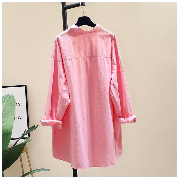 Áo Sơ Mi Cotton Dáng Rộng Phong Cách Hàn Quốc 2021 Cho Nữ | BigBuy360 - bigbuy360.vn