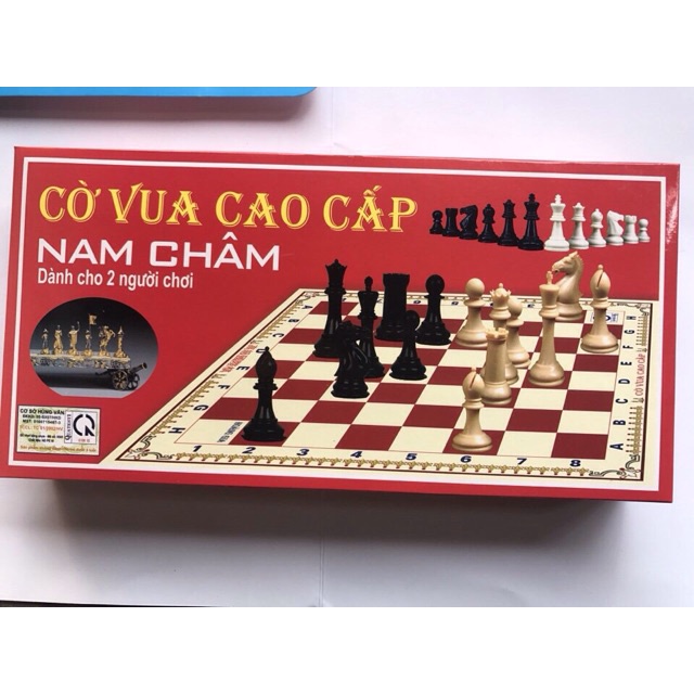 Trò chơi dân gian size vừa (25cm) Cờ vua có nam châm hàng loại 1 đẹp - Toy kids kingdom