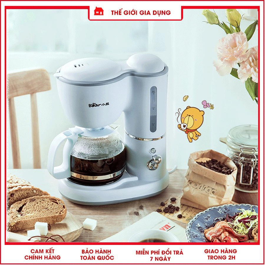 Máy pha cà phê BEAR KFJ-A06K1 - Máy pha coffe tự động - Hàng chính Hãng - Bảo hành 12 tháng