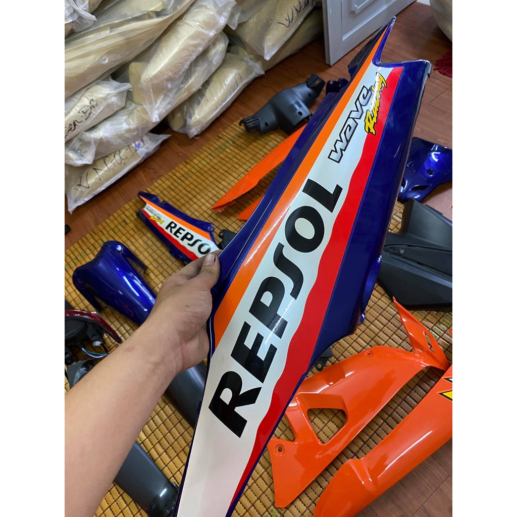 Dàn áo Wave A/Rs/S 100 hàng Việt Nam loại 1 màu Repsol