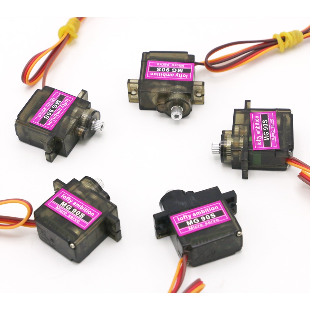 Động Cơ  MG90S Góc Quay 180, 360 độ - Thiết Bị Lái Servo  MG90S xe đẩy trực thăng, robot