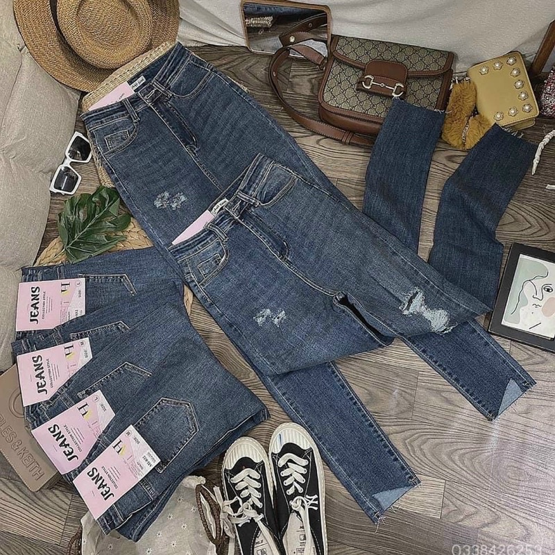 Quần jeans rách gấu sẻ ms036 | BigBuy360 - bigbuy360.vn