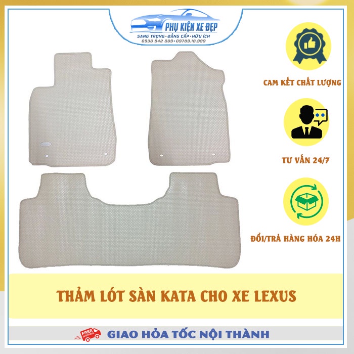 Thảm lót sàn ô tô KataCAO CẤP  cao su Thái Lan cao cấp cho xe Lexus GX460/ Lexus GS430/ Lexus ES350