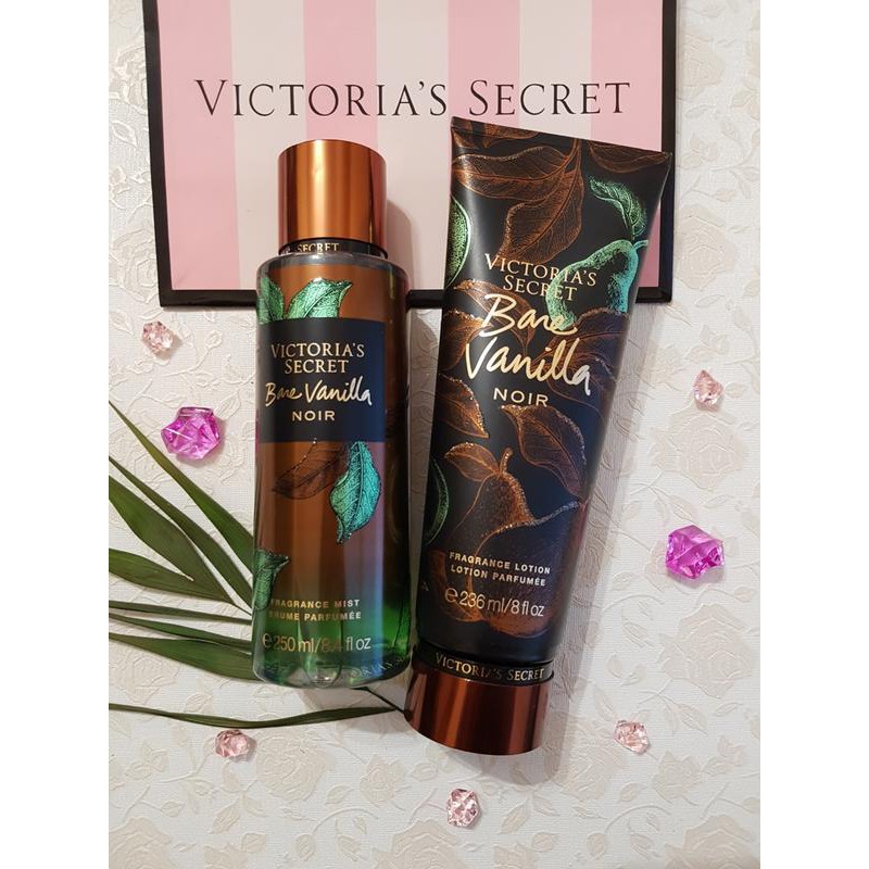 [𝗦𝗔𝗟𝗘]..::✨Mẫu thử xịt thơm Body Mist Victoria's Secret -  Bare Vanilla Noir 250ml ✨::..