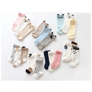 Set 5 đôi tất cao cổ Kido House cho bé 0-3 tuổi, tất dài đến bắp chân hình thú dễ thương cho bé