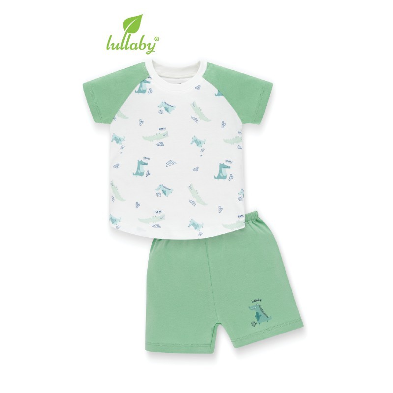 [LULLABY] Bộ quần áo cộc tay raglan BT - NH626P - BST XUÂN HÈ 2021