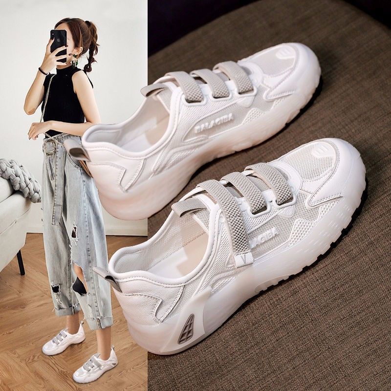 Giày Thể Thao Phối Lưới Mỏng Thoáng Khí Phong Cách Mới Cho Nữ
