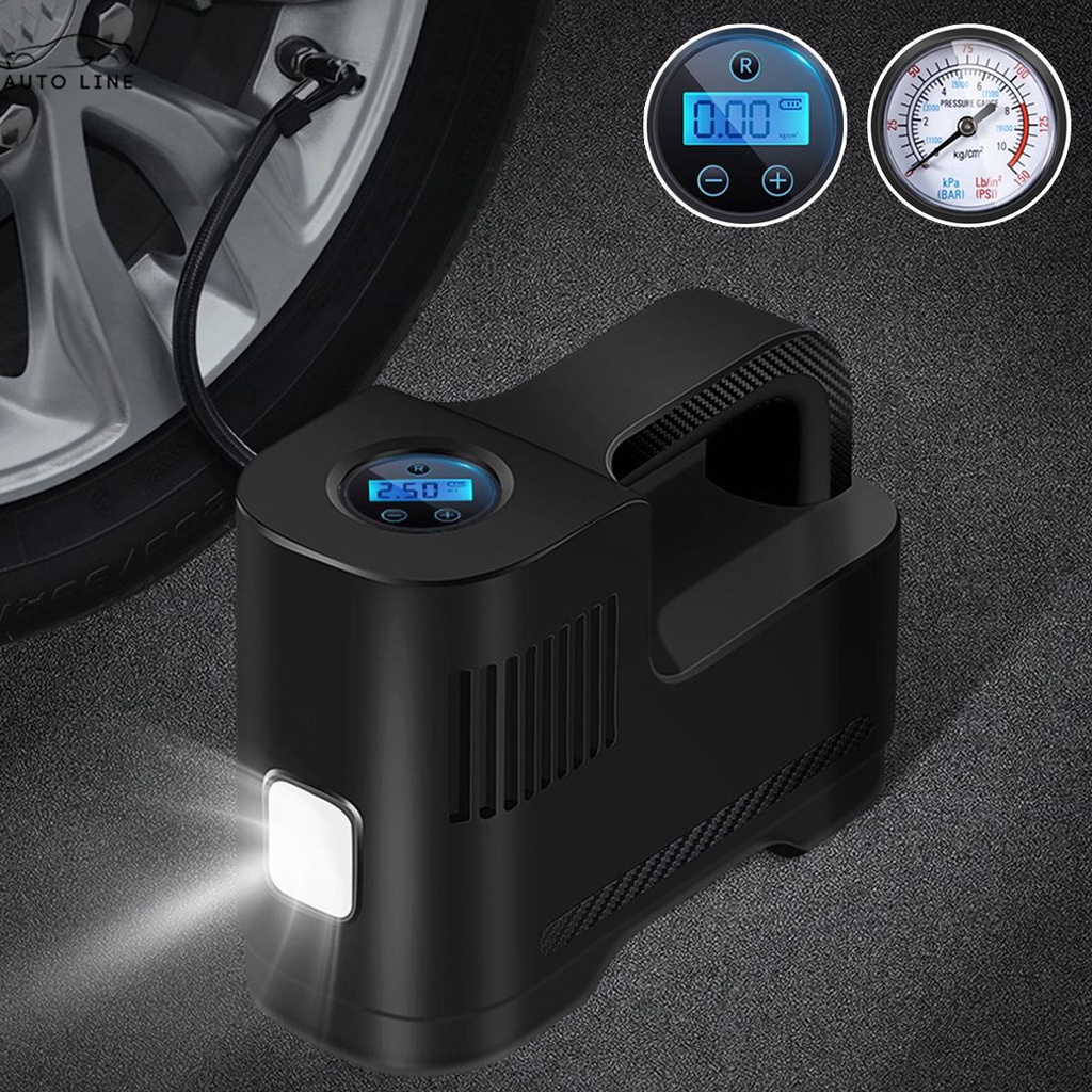 Máy Bơm Lốp Xe Không Dây 12V 120W 150PSI Có Đèn LED Eom1-Sshcyc8843