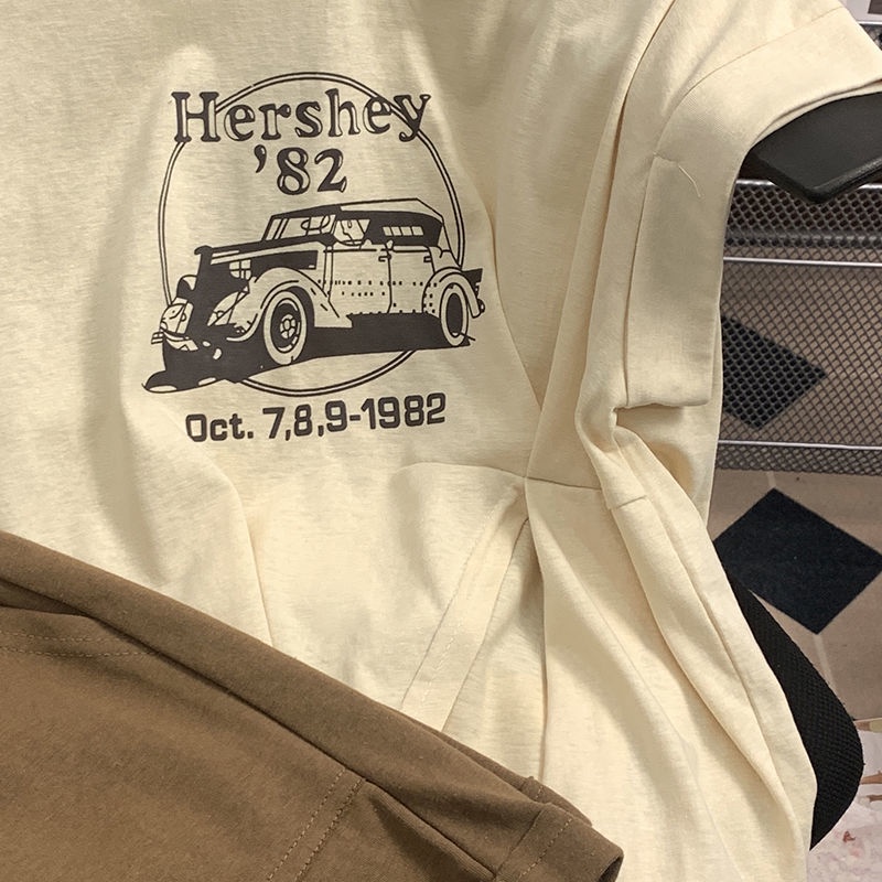 Set Áo Thun Ngắn Tay Cổ Tròn + Quần Short Lưng Thun Thời Trang Nữ