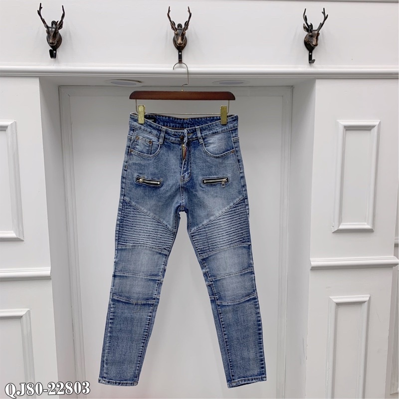 Quần bò AMIRRII chữ trần chỉ dọc cực chất ảnh thật kèm video tại shop