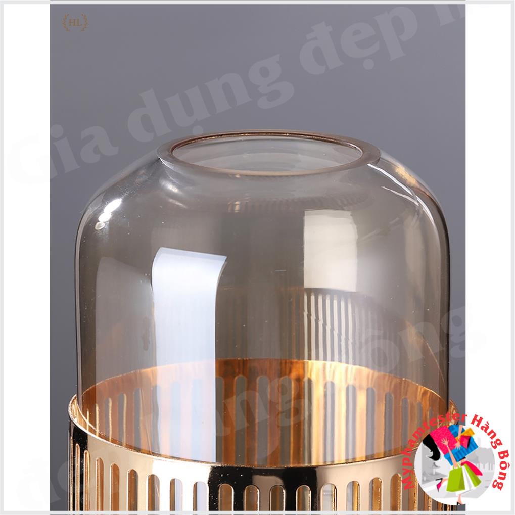Bình bông lọ hoa thủy tinh Decor 2022 | LỌ HOA THỦY TINH BỌC VÀNG HỢP KIM CAO CẤP 2022 DECOR