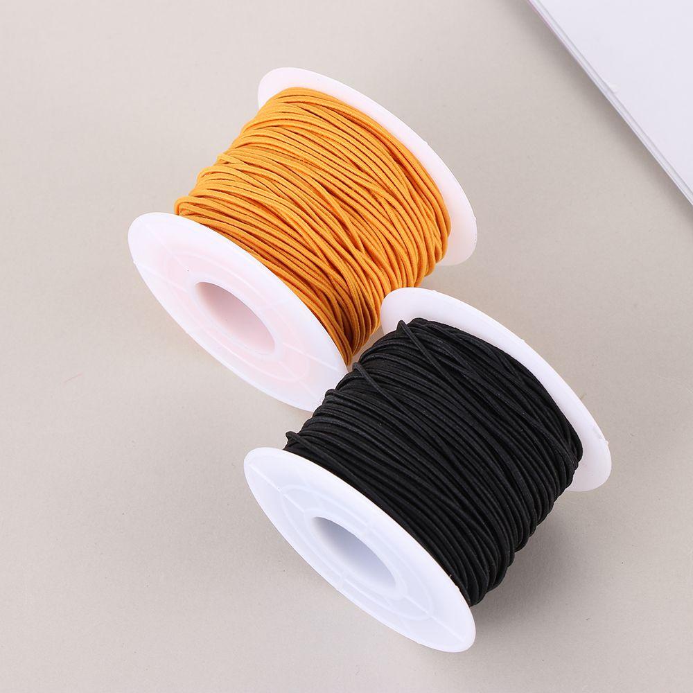 Cuộn Dây Ruy Băng Co Giãn 1mm Dài 54 Yards Màu Trắng Dùng Làm Đồ Trang Sức