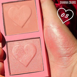 Phấn má hồng So Chic Matte & Shimmer Duo Blush HF2005