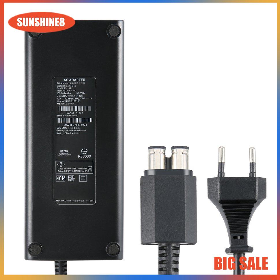 【SUN】AC 100-240V Adapter Power Supply Charger Cable for X-BOX 360 Slim EU Plug