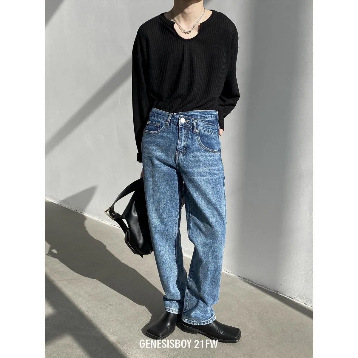 Áo Thun Nam Dài Tay Cổ Chữ V Thời Trang Hàn | BigBuy360 - bigbuy360.vn