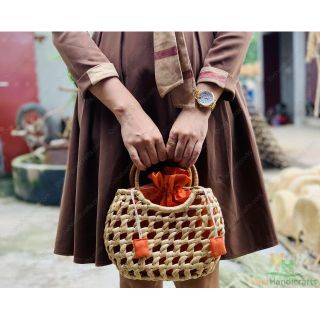 Túi xách Lục bình quai tròn