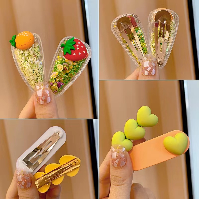 Kẹp Tóc Mái Dễ Thương Phong Cách Hàn Quốc Cho Bé Gái