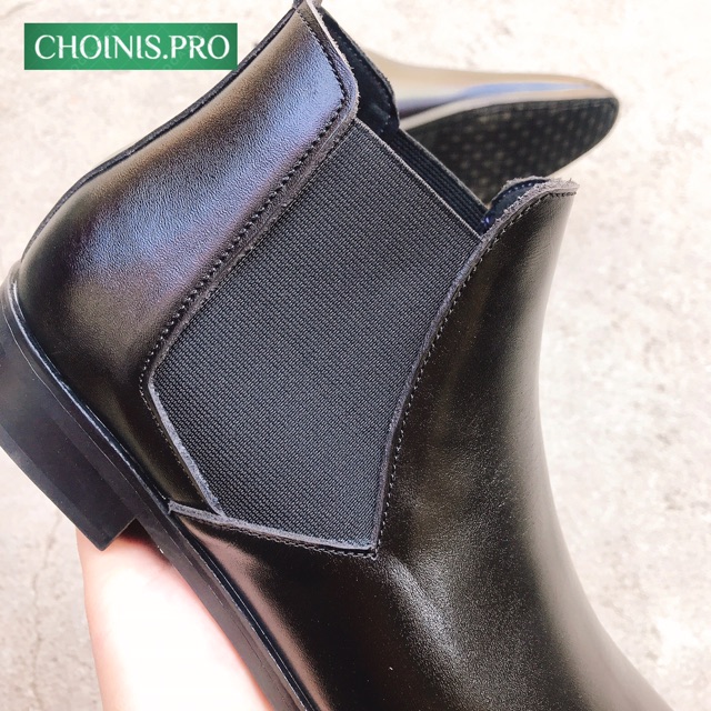 Giầy da chelsea boot da bò mềm đẹp CHOINIS