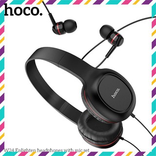 [BH 6 tháng] Tai Nghe Trùm Đầu hoco W24 Có Dây Giắc Cắm 3.5mm tặng kèm tai nghe nhét tai chính hãng
