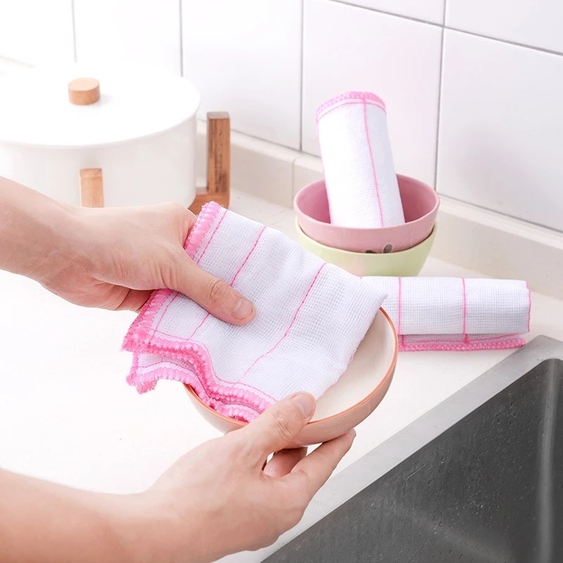 Khăn Lau Vệ Sinh Chén Dĩa/Xe Hơi Sợi Siêu Thấm Hút Chống Dính Hiệu Quả