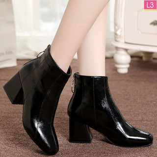 Giày hot - giày hot bốt lửng da cao 5cm