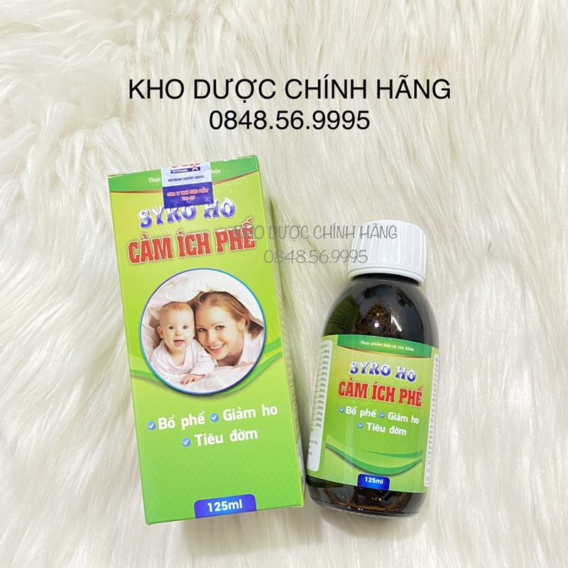 Siro ho CẢM ÍCH PHẾ 125ml - Bổ phế, giảm ho, tiêu đờm