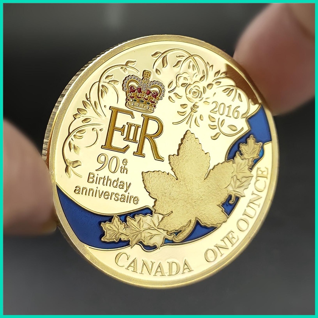 Đồng Xu Bạch Kim Jubilee Queen Elizabeth II Kỉ Niệm 90 Năm