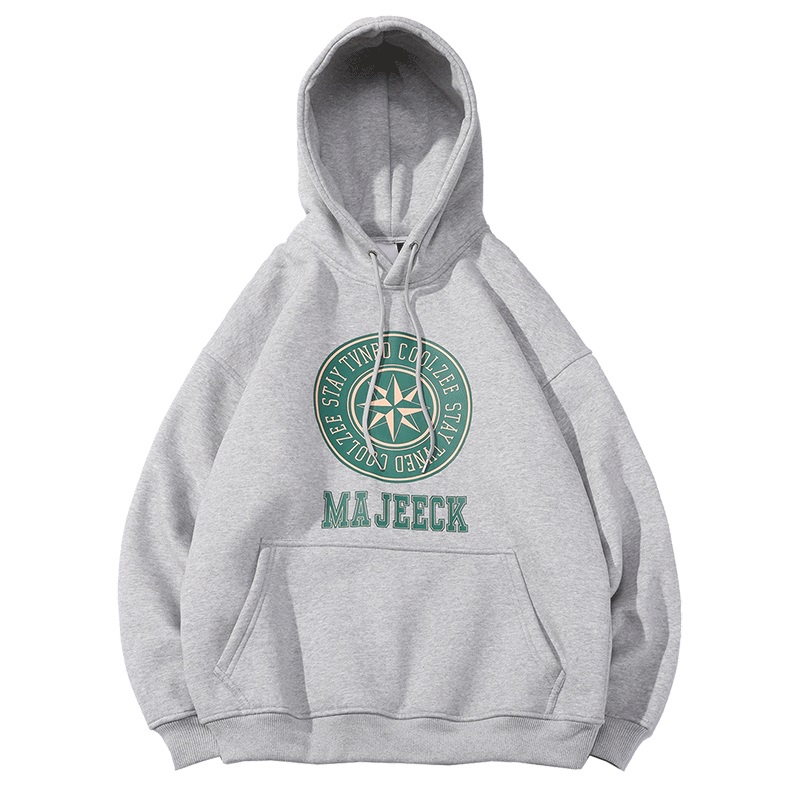 Áo Hoodie Dáng Rộng Phong Cách Hồng Kông Cá Tính Cho Nam
