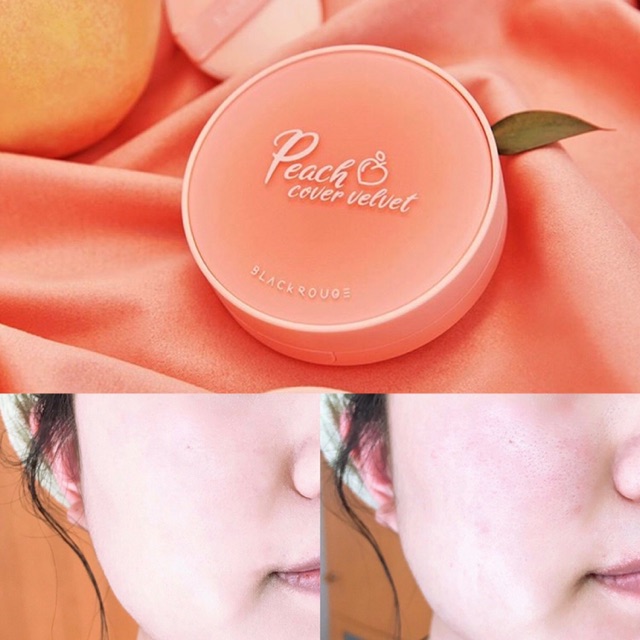 PHẤN NƯỚC ĐÀO BLACK ROUGE PEACH COVER CUSHION