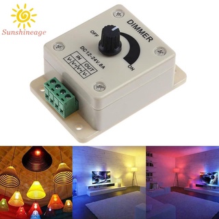 SUNAGE- ~LED Dimmer Switch 12-24V 8A Adjustable Brightness Single Color Controller    .【SUNAGE-HOT Fashion】