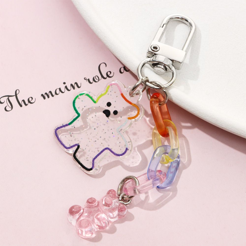 Eupus Móc Chìa Khóa Hình Gấu Hoạt Hình Nhiều Màu Sắc Thời Trang Làm Quà Tặng Cho Trẻ Em