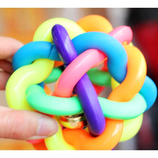 MASTI Quả bóng chuông rỗng nhiều màu sắc cho thú cưng LI0058