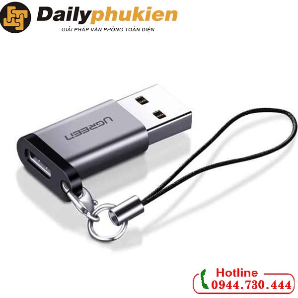 Đầu chuyển đổi USB 3.0 sang USB Type C Ugreen 50533 chính hãng dailyphukien