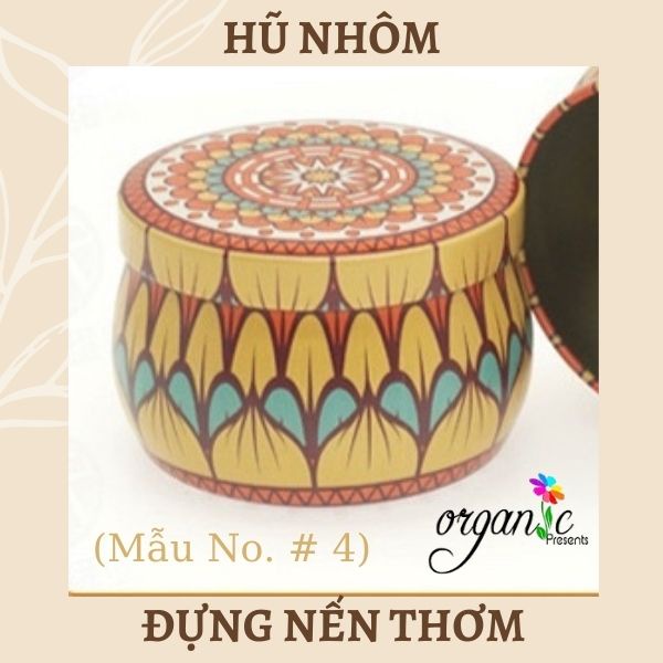 HŨ NHÔM HỌA TIẾT - HŨ THIẾC HOA VĂN ĐỰNG NẾN THƠM