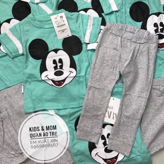 Bộ Micky xanh bé trai xuất