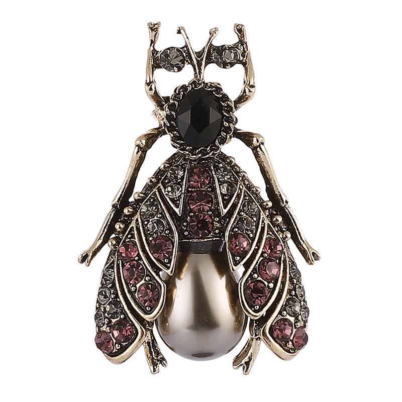 Ghim Cài Áo Hình Con Ong Đính Đá Nhân Tạo Thời Trang
