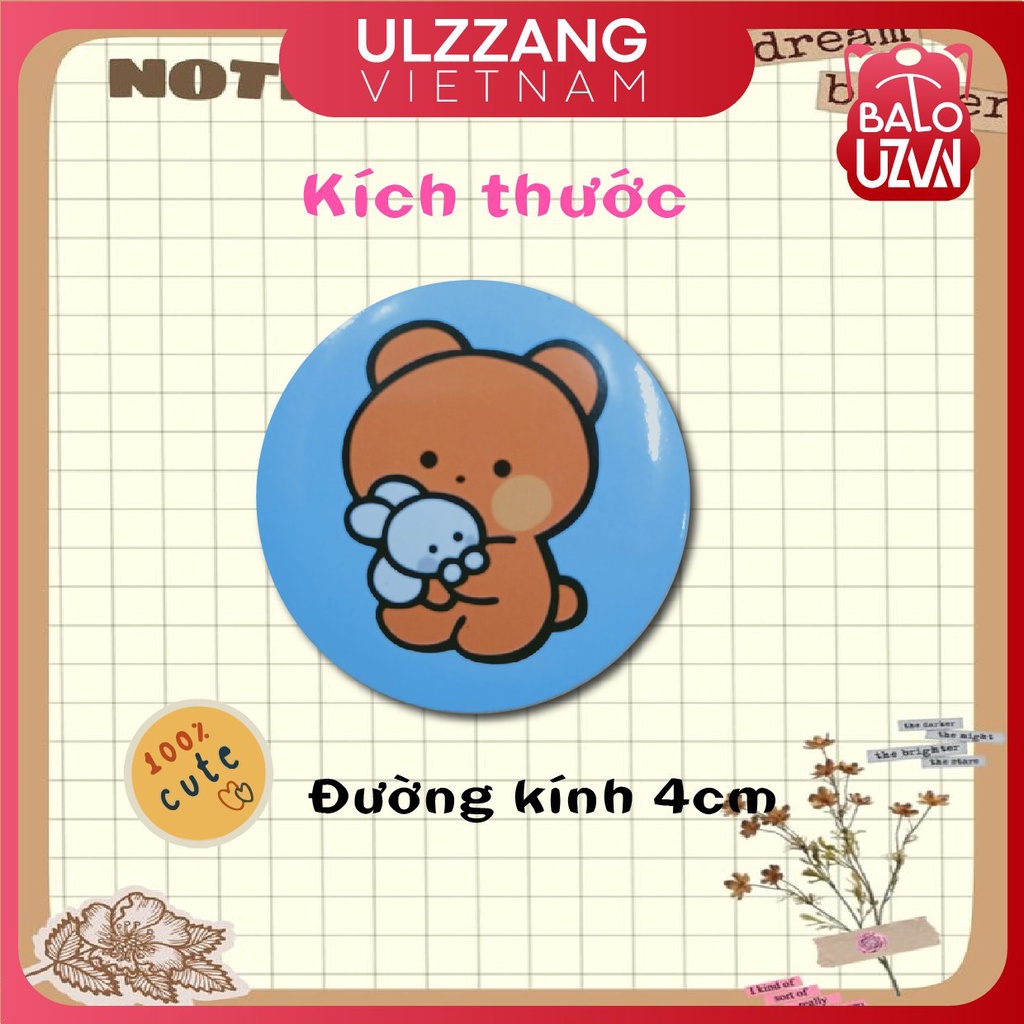 Huy hiệu cài balo, sticker gắn balo ulzzang sinh viên, cặp học sinh, ghim phụ kiện ba lô, túi, mũ, nón, áo dễ thương