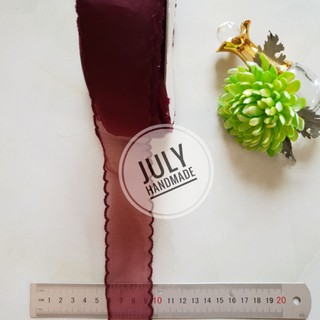Ruy băng voan viền bèo 4 cm