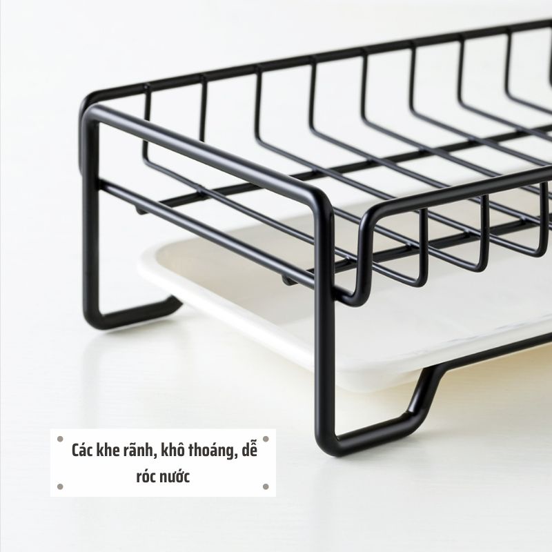 Kệ đựng đồ rửa chén, giá treo khăn kết hợp Kệ để giẻ rửa bát kèm khay thoát nước thông minh