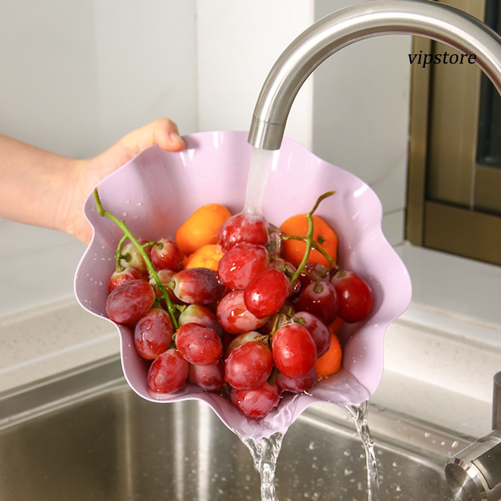 Tô nhựa đựng thức ăn thiết kế diềm xếp nếp đa năng chống trượt cho nhà bếp / văn phòng