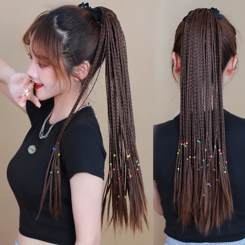 Tóc Giả Thắt Bím Đuôi Ngựa Thời Trang Cho Nữ