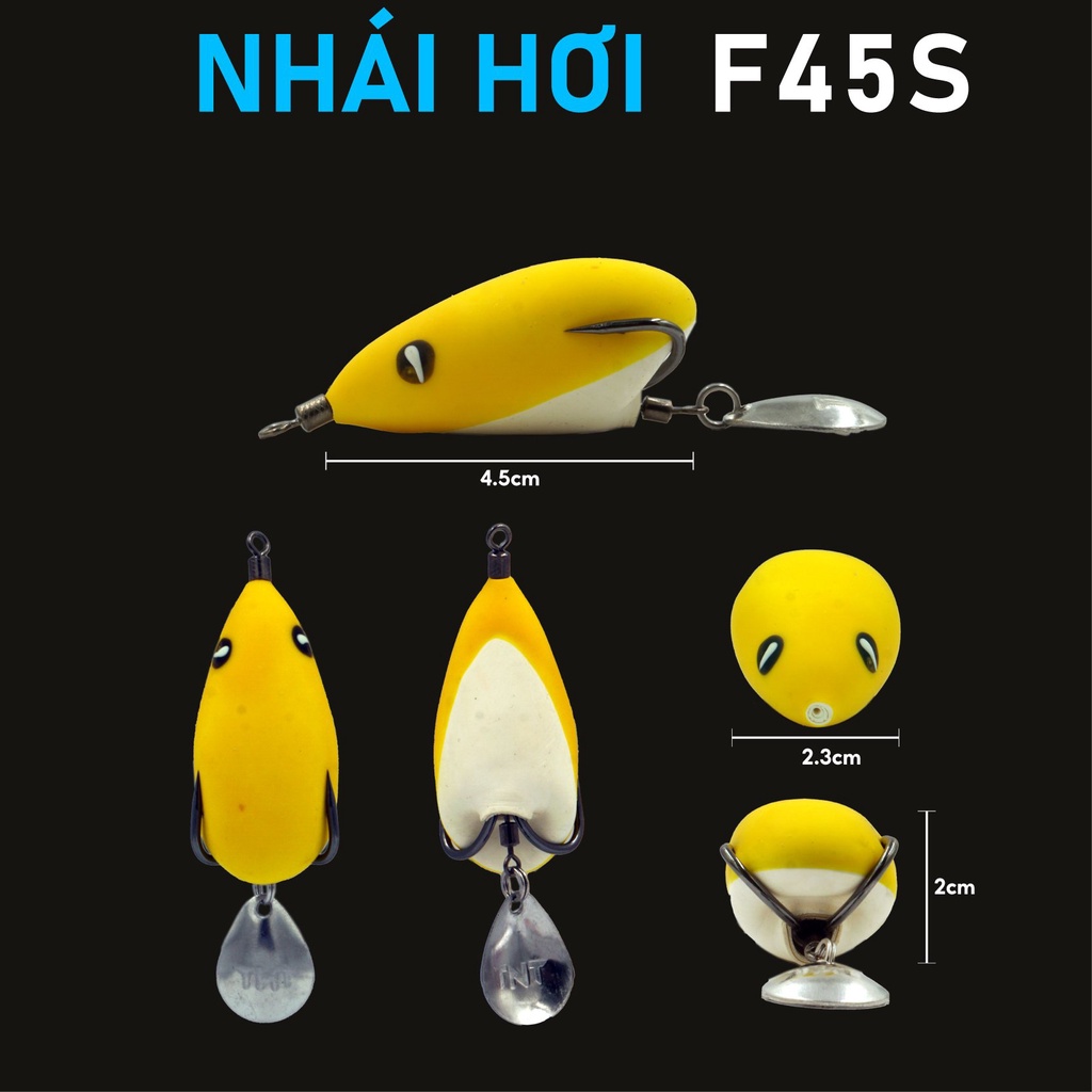 NHÁI HƠI F45S TNT - MỒI CÂU SIÊU NHẠY - CÂU CHÌM