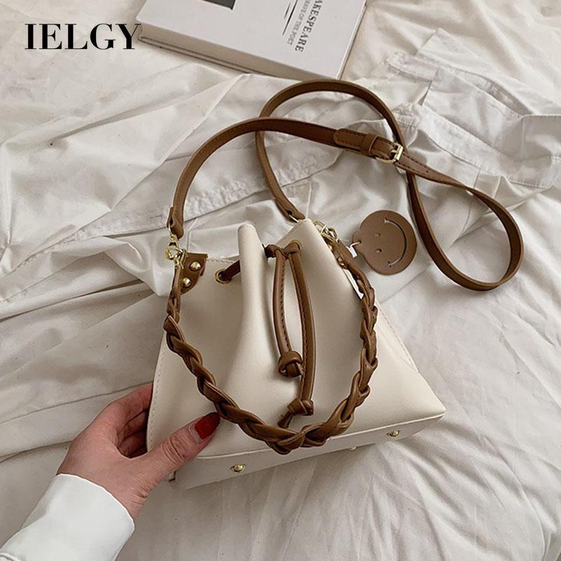 IELGY Túi Đeo Vai Màu Sắc Tương Phản Thời Trang Cho Nữ