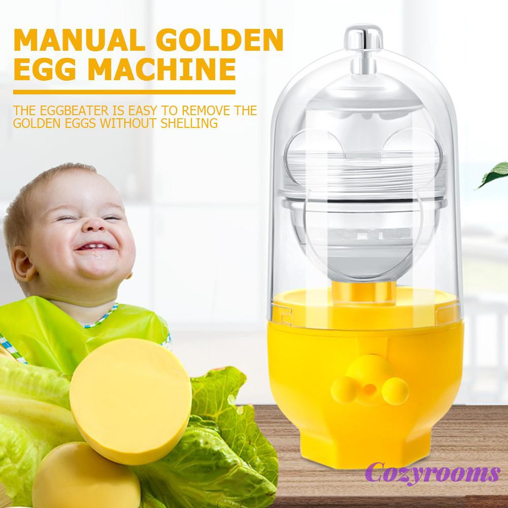 Cozy Hand Powered Golden Egg Maker Eggs Yolk White Mixer Kitchen Puller Gadgets