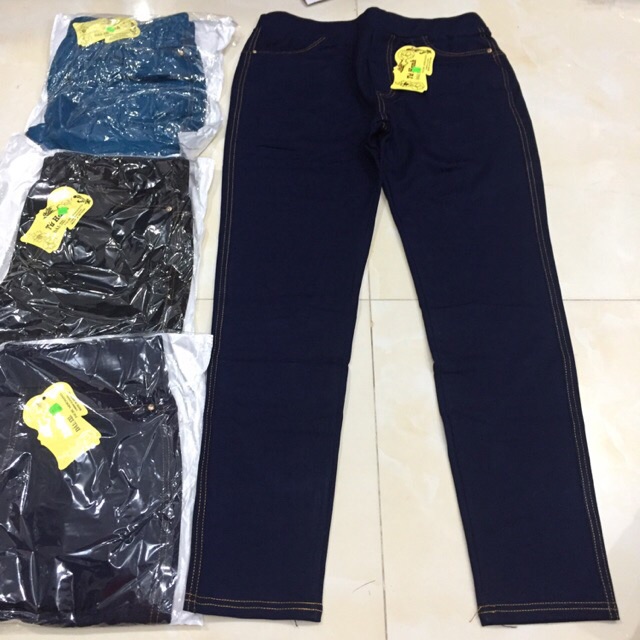 Quần thun dài giả jean Size lớn